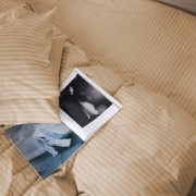 Простынь 17-0602 Stripe Creamy бязь MirSon - Фото №5