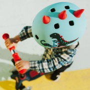 Шолом захисний M 52-56 см Скутерозавр Micro AC2095BX блакитний - Фото №9