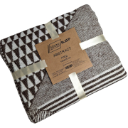 Плед бавовняний Abstract SoundSleep шоколад - Фото №8