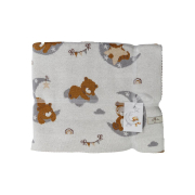 Плед дитячий в'язаний Тедді на місяці Прованс - Фото №5