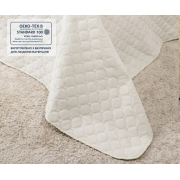 Покривало Ромб круглий Velour ТЕП молочне - Фото №5