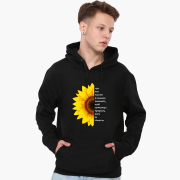 Худі чоловічий Покладіть у кишені насіння MobiPrint 9225-3694 чорний - Фото №3