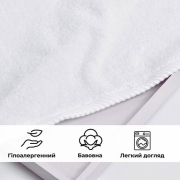 Рушник махровий готельний Ideia 550 білий - Фото №5