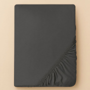 Постельное белье Ideia сатин темно-серый простынь на резинке - Фото №9