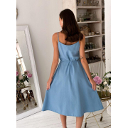 Сукня на запах Прованс блакитна - Фото №6