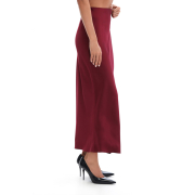 Спідниця довга шовкова 25039 German Volf бордовий - Фото №5