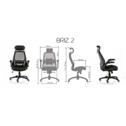 Офісне крісло Briz 2 Grey Special4You E4978 - Фото №17
