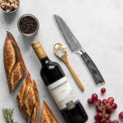 Нож Santoku Maestro Damascus 5 дюймов MR1482 - Фото №3