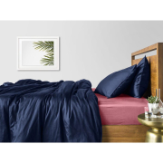 Комплект постельного белья Cosas Сатин Синий ПудраП - Фото №4