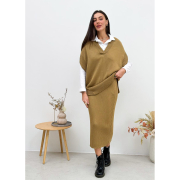 Спідниця в'язана Jolie Art Knit кемел - Фото №5