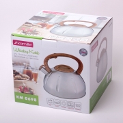 Чайник Kamille 5л зі свистком 0698 ручка під дерево - Фото №3