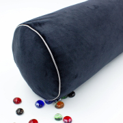 Подушка-валик 8526 Velvet Line 28-0007 Black 50% memory велюр MirSon - Фото №8