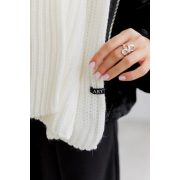 Шарф в'язаний Winter Mood Art Knit молочний - Фото №6
