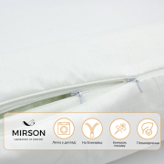 Подушка-валик 8564 Naturale Line 11-2107 White бязь полістирол MirSon - Фото №5