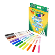 Набір фломастерів Crayola Supertips (washable) 12 шт 7509 - Фото №3