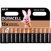 Лужні батарейки Duracell AA 12 шт в упаковці - Фото №3