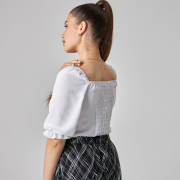 Блуза літня Wear me біла CB000003463 - Фото №3