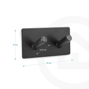 Крючок клейкий Art Double Black Fabrika FK0219 - Фото №4