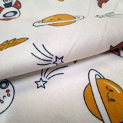 Комплект постільної білизни дитячий зимовий Space SoundSleep фланель білий - Фото №11