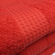Рушник махровий Samur 360г SoundSleep червоний - Фото №5