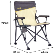 Крісло розкладне Roxy Sand-Grey 244038 Uquip DAS303229 - Фото №4