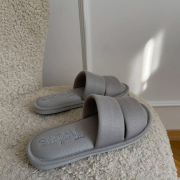 Тапочки домашні жіночі трикотажні Twins сірі - Фото №3