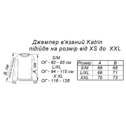 Джемпер в'язаний Katrin блакитний Art Knit - Фото №6