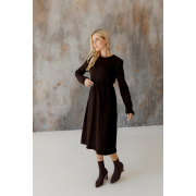 Сукня в'язана Ніколь міді Art Knit шоколадний - Фото №4