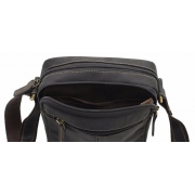 Чоловіча шкіряна сумка-месенджер Visconti S-8 oil brown - Фото №4