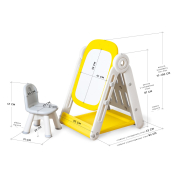 Мольберт зі стільцем Felix Yellow Mealux KD-G012 Yellow - Фото №4