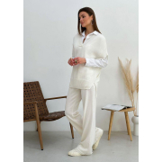 Штани в'язані Jolie Art Knit молочні - Фото №6