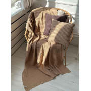 Плед в'язаний Cotton Прованс бежевий - Фото №3