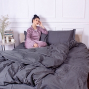 Пододеяльник 30-0012 Dark Gray сатин-страйп MirSon - Фото №3