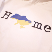 Худі утеплене оверсайз Home Emily унісекс біле - Фото №7