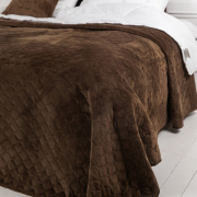 Покривало Ромб круглий Velour ТЕП коричневе - Фото №5