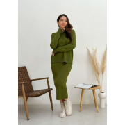 В'язана спідниця Jolie Art Knit хакі - Фото №3