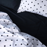 Постельное белье 22-1371 Black & White Spots сатин MirSon - Фото №4