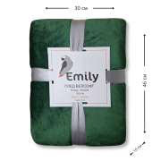 Плед-покривало велсофт Manner Dark Green ТМ Emily 300г - Фото №3