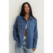 Сорочка жіноча фланелева 24026 German Volf синій - Фото №6