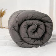 Ковдра зимова антиалергенна Alaska microfiber ТЕП сірий комбінований - Фото №5