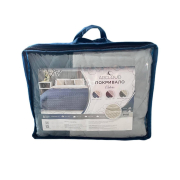 Покрывало стеганое двустороннее микрофибра Double Face Zigzag Grey-Indian Teal ArCloud - Фото №7