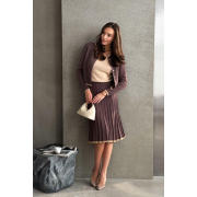 Жакет в'язаний жіночий Gabriel Art Knit шоколад - Фото №3