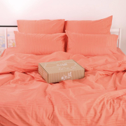 Постельное белье SS-3030 сатин-страйп LeLIT оранжевый - Фото №4