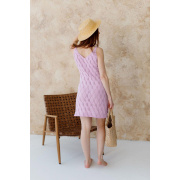 Сукня в'язана коротка ажурна Art Knit бузкова - Фото №7