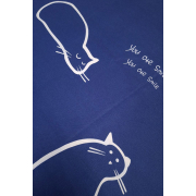 Комплект наволочок Cat Smile Emily мікрофібра темно-синій - Фото №3