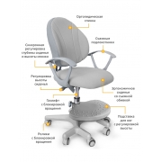 Крісло дитяче Mio-G Evo Кids Y-407 G сіре - Фото №3