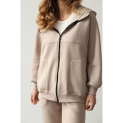 Жіночий костюм 24019 кофта і штани German Volf бежевий - Фото №6