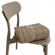 Плед в'язаний бавовняний Exclusive Nature Прованс бежевий - Фото №4