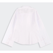 Блузка для девочки РБ215 рубашечная ткань Бемби 100-белый - Фото №3