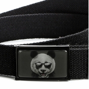 Ремінь ZIZ Панда в піджаку чорний 2903201 - Фото №3